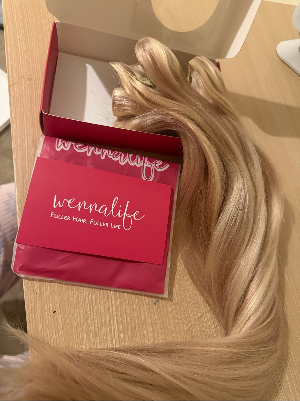 Alife Blonde Clip-In Hair Extensions - Warm & Ash Blonde